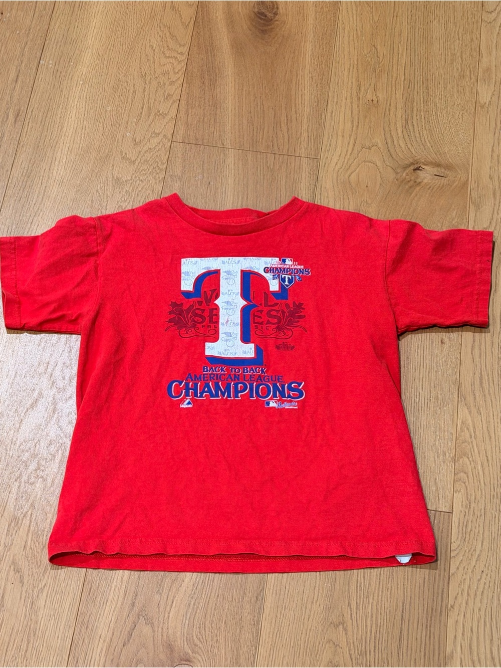 Champion Red 'Champions' Graphic Crewneck Tee